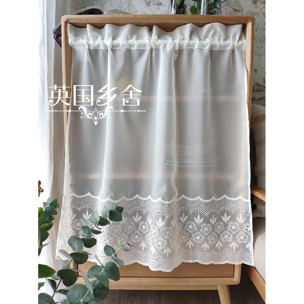 特丽纶绣花纱帘 外贸库存 多尺寸高性价 门帘 窗帘 幔帘