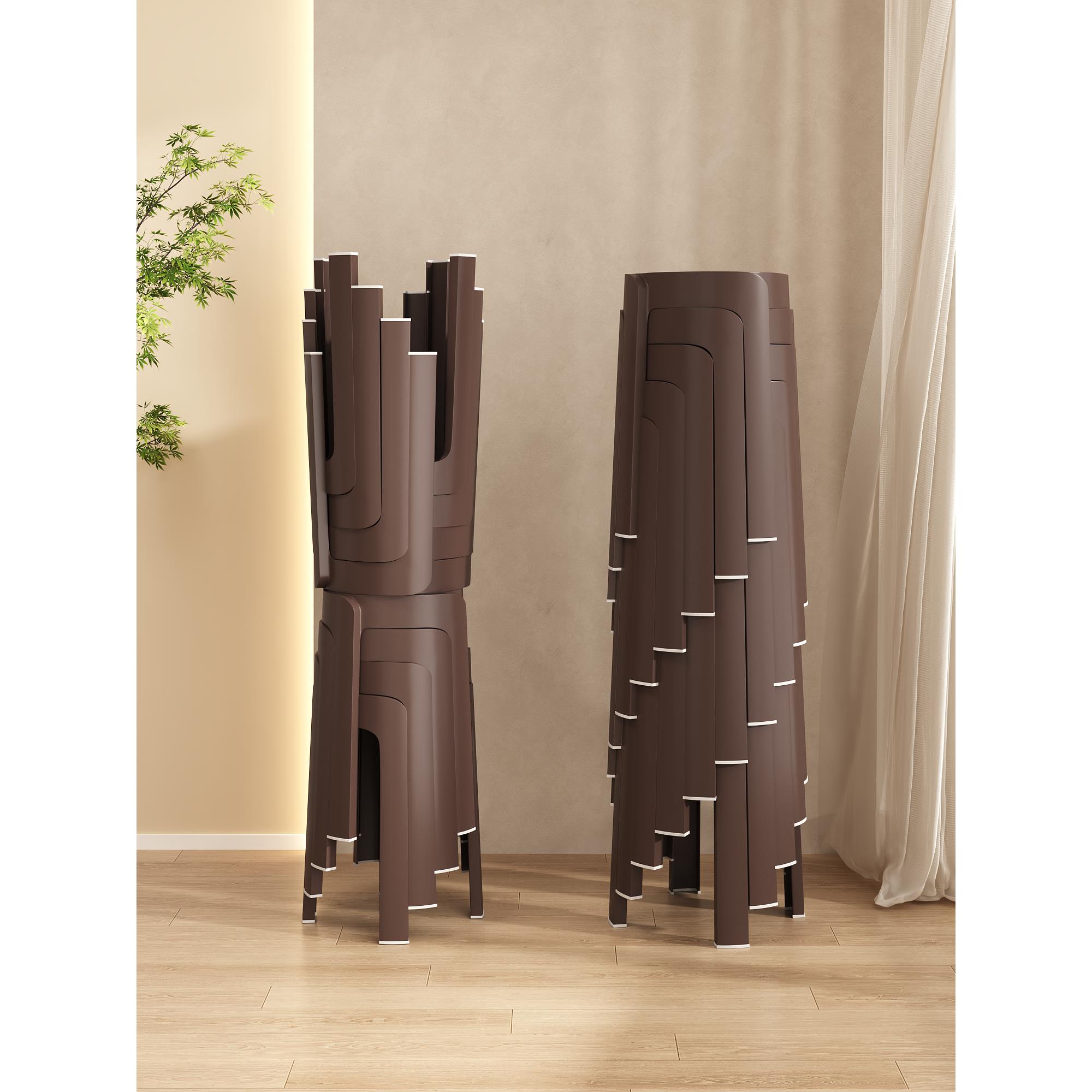 塑料凳子可叠放加厚摞叠久坐舒服家用备用凳子椅子风车凳圆凳板凳