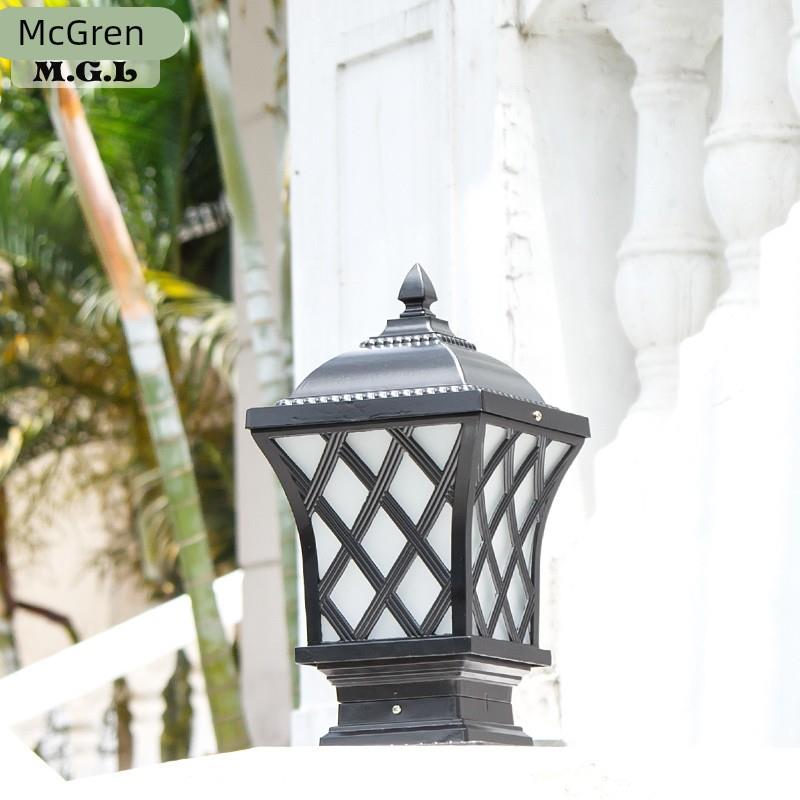 户外围墙灯防水柱灯小区墙头灯门柱灯花园别墅大门柱灯欧式立柱灯