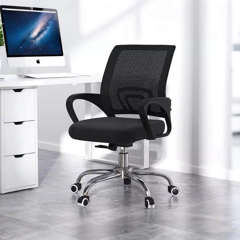 奈高(NAIGAO)办公电脑椅子舒适久坐职员椅员工万向轮护腰家用转椅