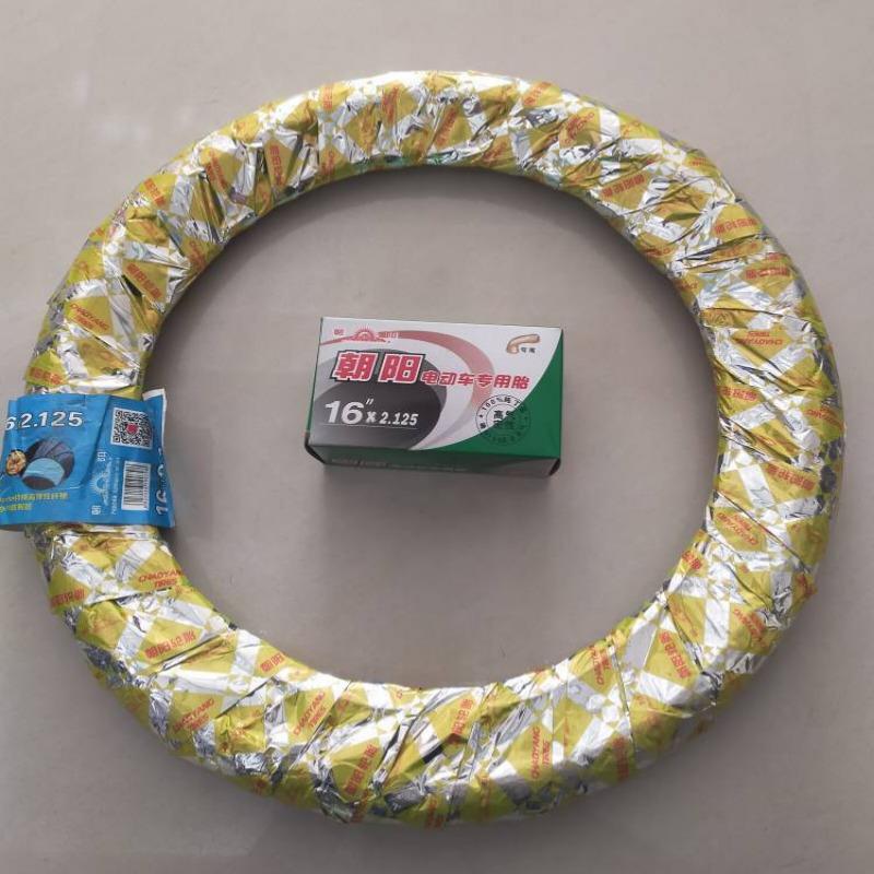 朝阳铁甲金刚电动车(54-305)16X2.125外胎内胎电瓶车轮胎配件包邮
