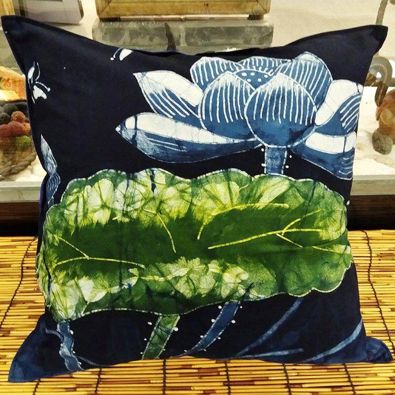 民间工艺品苗族蜡染枕套床头靠垫软包民族特色沙发抱枕套汽车靠枕,居家布艺,靠垫/抱枕,淘宝优惠券,粉丝福利购,淘宝优惠卷