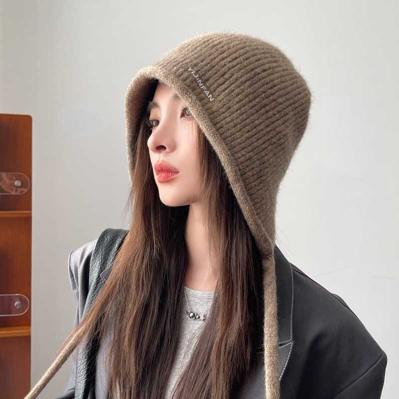 冬天帽子女时尚百搭针织毛线帽