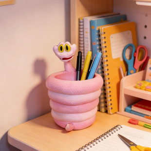 疯狂动物城2盖瑞蛇周边3d打印笔筒爆米花桶玩具摆件桌面收纳桶