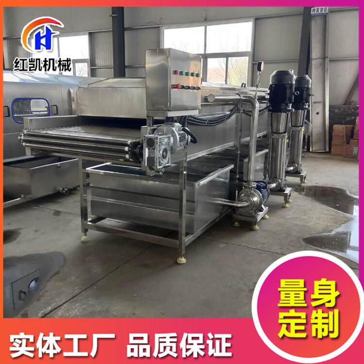 滚杠式多色粘玉米去须清洗机 高压喷淋清洗机 速冻玉米成套设备