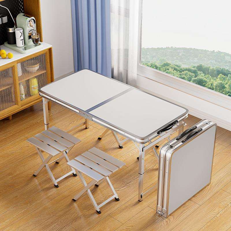 户外便携摆摊折叠桌可升降免夜市集市地摊桌露营野餐桌椅套装