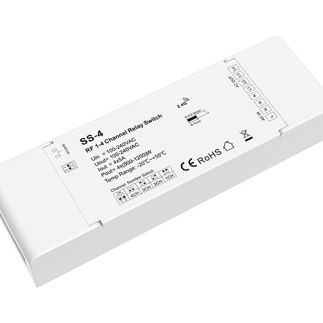 100-240VAC 4路*5A RF 1-4通道AC开关 SS-4
