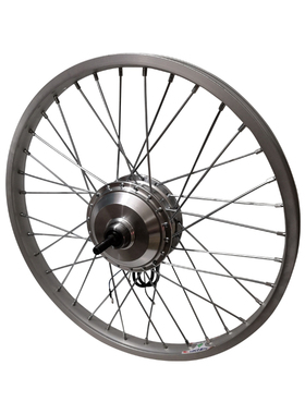 20 22 24寸电机总成36伏48V电动自行车60V锂电通用前驱后轮组马达