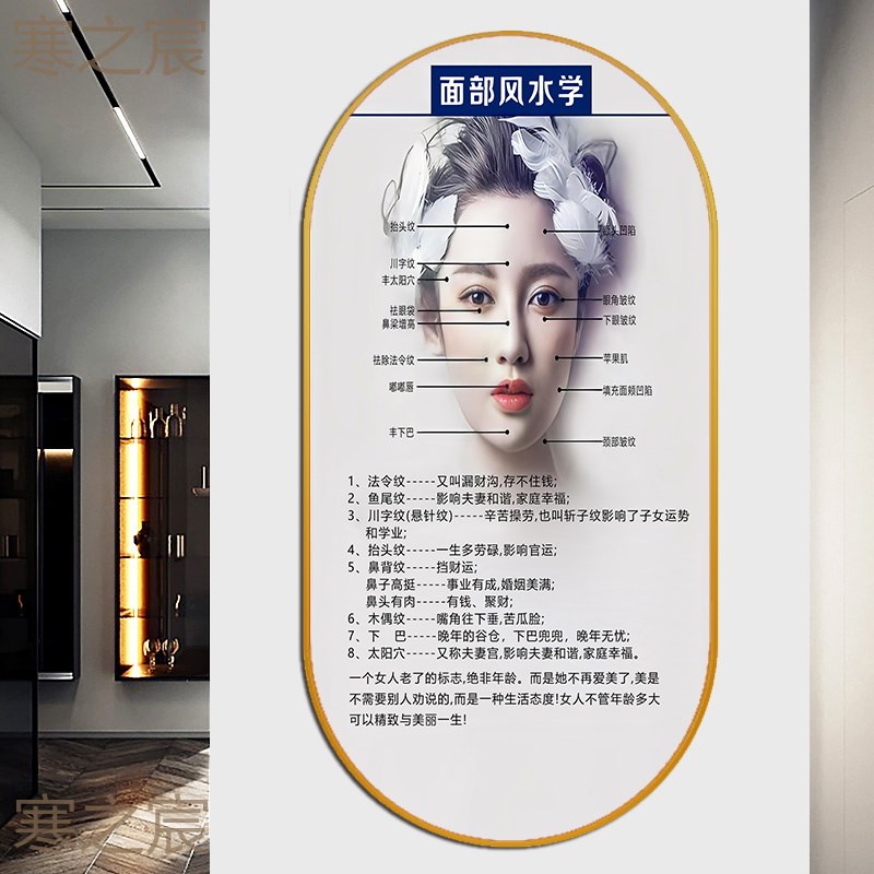 美容院墙面挂画高级养生宣传装饰画皮肤管理挂图微整形象医美壁画