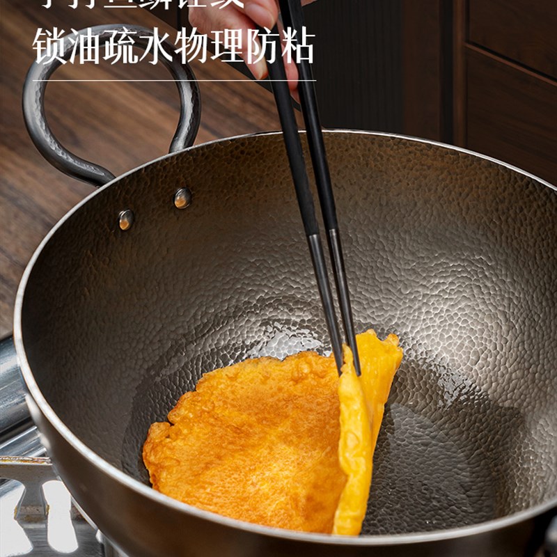 卢记钛锅纯手工锻打锤纹汤锅多用炖汤锅煮粥煮面家用加厚燃气灶用