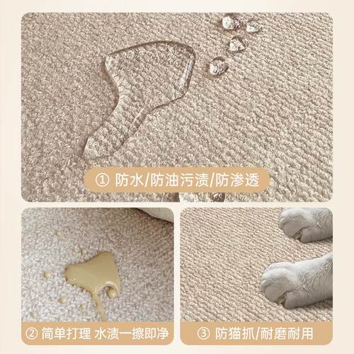 客厅异形地毯2026新款复古地毯免洗免打理可擦加厚地垫防滑垫防水