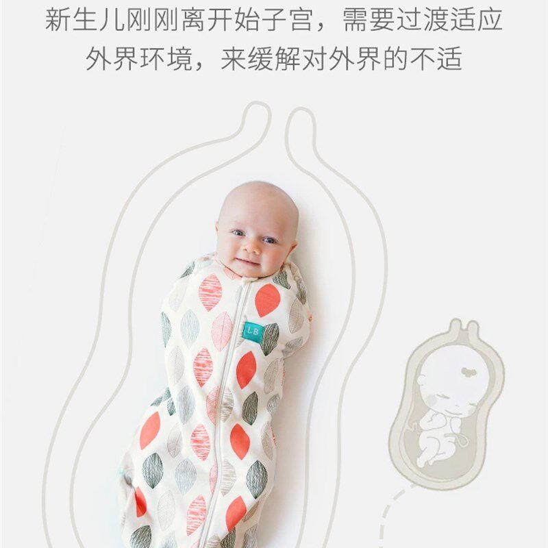 新生婴儿襁褓 春夏薄棉款可开袖款宝宝防惊跳有安全感睡袋包裹巾