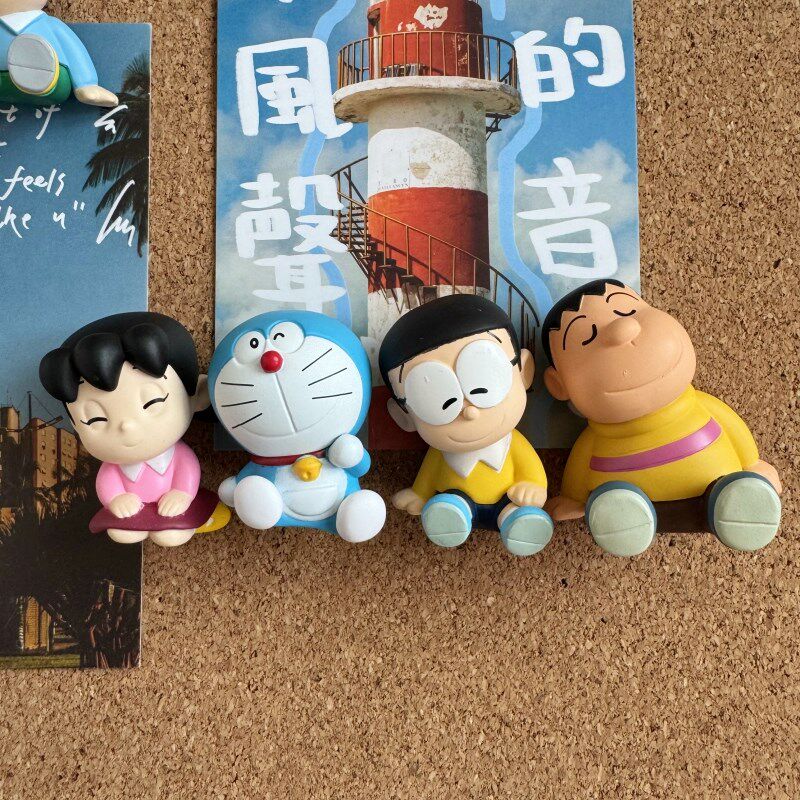 一套6个卡通大雄胖虎图钉照片留言毛毡板按钉软木板幼儿园办公钉