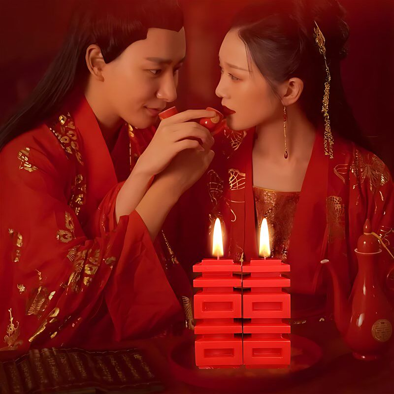 结婚礼龙凤烛一对喜字蜡烛婚房装饰红色喜烛洞房花烛婚庆用品大全