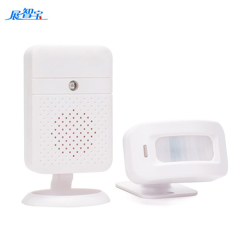 迎客宝门铃感应器迎宾进门报音器欢迎光临感应门铃两件式定制语音
