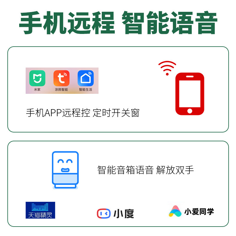 电动式滑臂开窗器平开平外内开窗滑臂式开窗机智能遥控远程控制