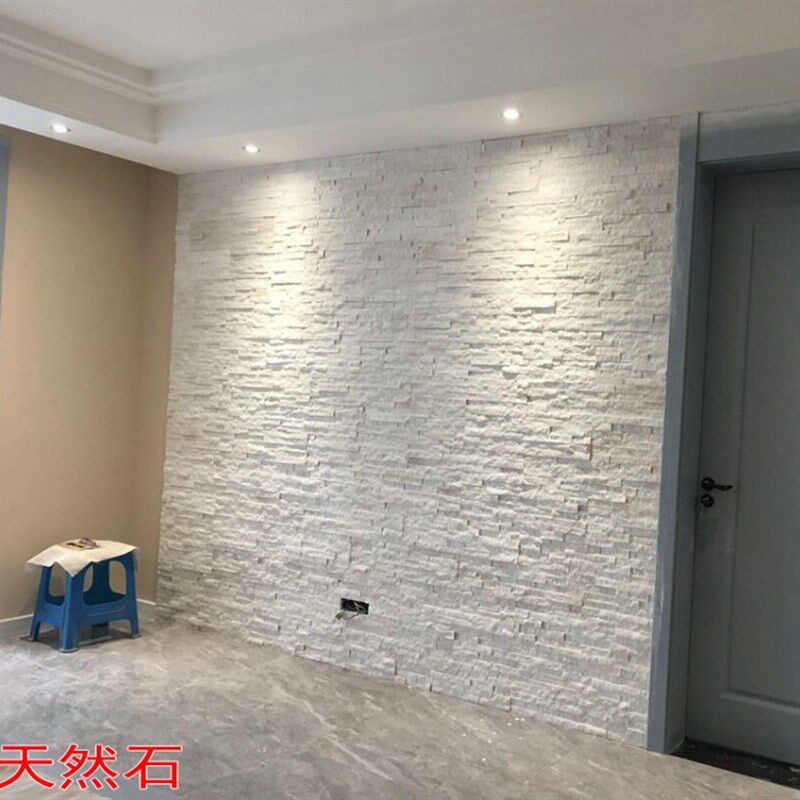 文化石背景墙天然石材电视墙客厅阳台别墅外墙砖庭院北欧田园瓷砖
