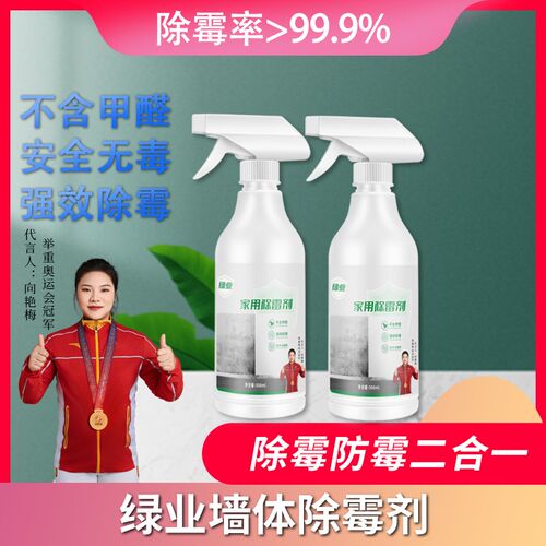 【除霉率99.9%】绿业家用除霉剂 墙面墙体除霉剂 防霉发霉霉斑
