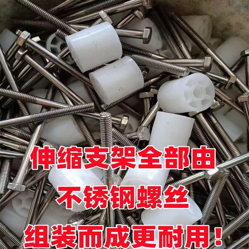 阳台伸缩晾衣架晒鞋架花架推拉加厚晾衣架一体晾衣晒鞋架铝合金