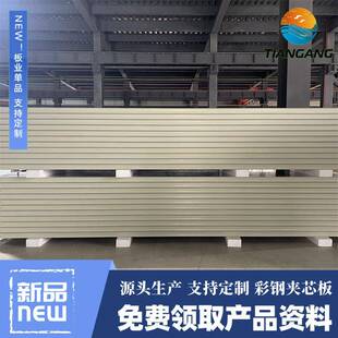 彩钢玻镁洁净板机制中空玻镁板实验室车间净化板无尘车间厂家直供