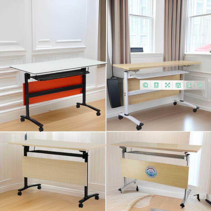 培训桌可折叠组合会议桌现代简约办公桌教室长条桌多功能桌子带轮