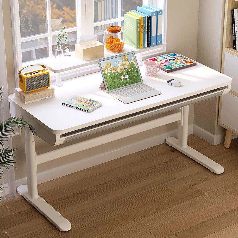 儿童学习桌椅家用儿童书桌可升降写字桌学生专用实木大白桌