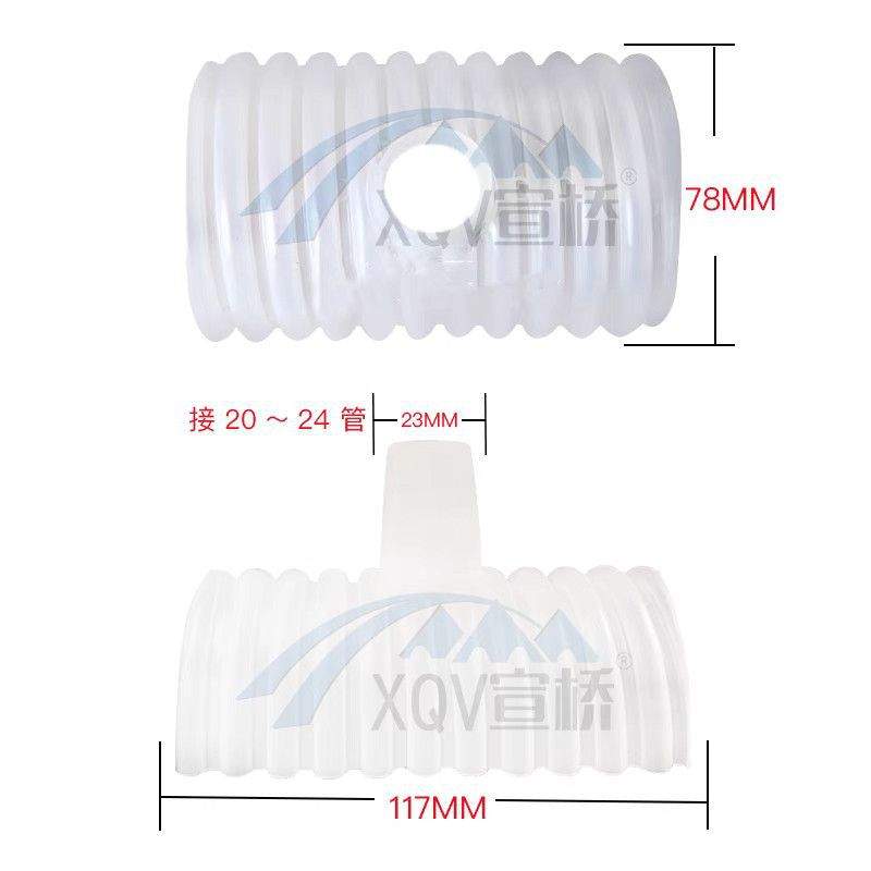柳州桥梁出气孔预应力三通排气管通气孔波纹管压浆排浆接头