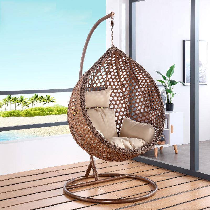 吊椅家用单人网红室内秋千摇篮椅阳台懒人鸟巢藤编吊篮藤椅