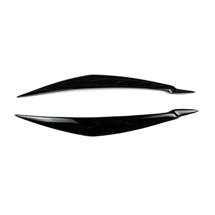 适用于宝马E71X6亮黑树脂灯眉E70X5M灯眉改装大灯装饰眉贴件