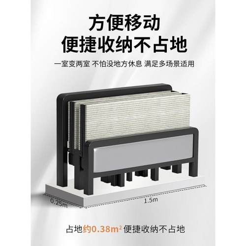 现代午休床硬板床双人铁床加固出租房折叠床单人简易成人简约家用