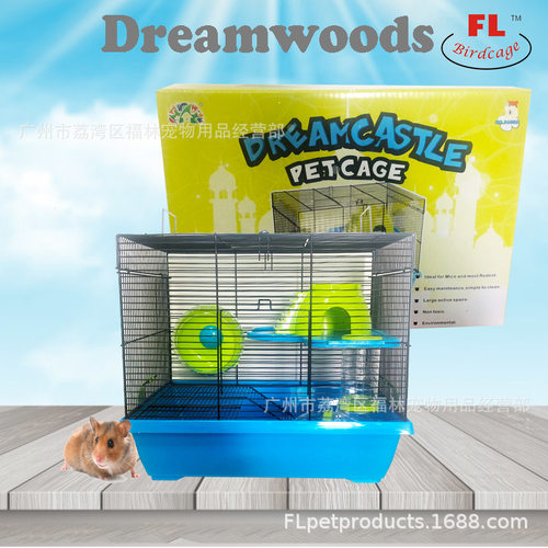 Hamster cage 大号仓鼠笼基础笼仓鼠笼子用品金丝熊窝别墅单双层