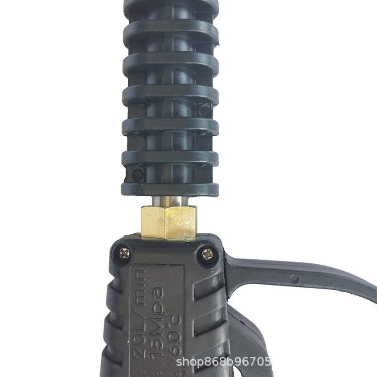 一枪两用外丝22接口五色喷嘴可调节2000psi高压清洗机套装双杆枪