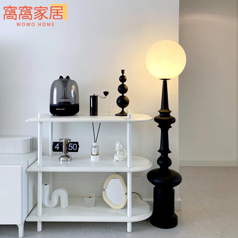 意大利设计师款复古罗马柱客厅沙发装饰落地灯卧室立式艺术感台灯