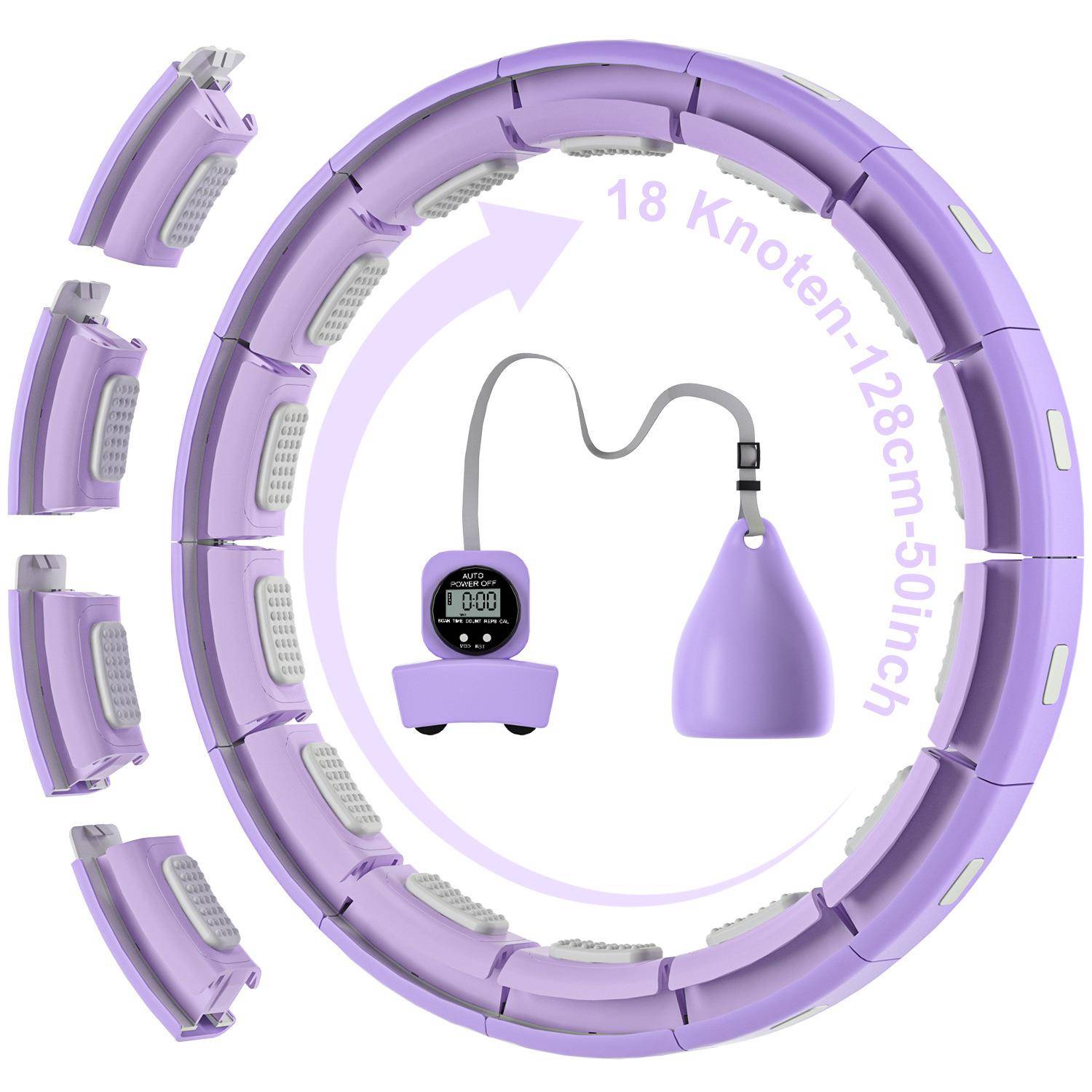 新款智能计数呼啦圈可拆卸按摩呼啦圈懒人健身燃脂器材批