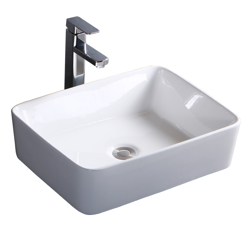 台上盆陶瓷小尺寸阳台单盆台上A洗手盆卫生间洗脸盆池家用方形面