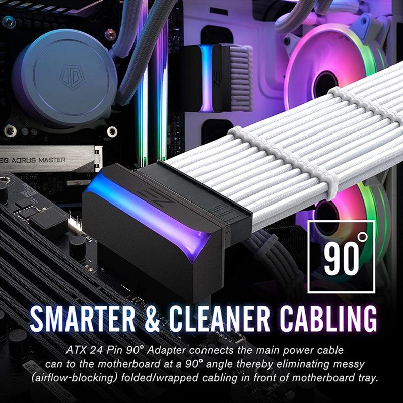 EZ 5V3针同步24PIN转向头电脑主板ATX电源24P转90度接头转弯走线,电脑硬件/显示器/电脑周边,连接线/航插线/连接器/转换器,淘宝优惠券,粉丝福利购,淘宝优惠卷