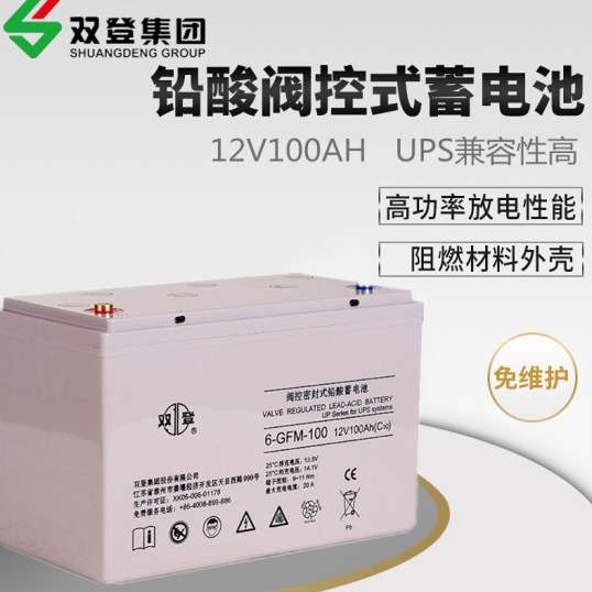 双登锂电池蓄电池12V 6-GFM-40 65 100 150 200AHUPS/EPS直流屏