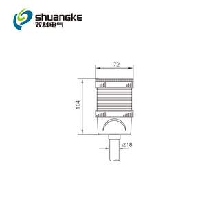 FJ单层警示灯LDE光源红绿蓝三色切换常亮闪亮 江苏双科SK 70D