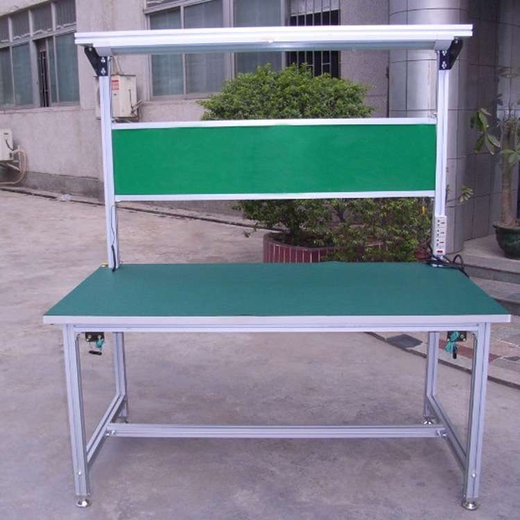 厂家供应铝合金型材工作台 电子电器维修工作台 无静电维修检验桌