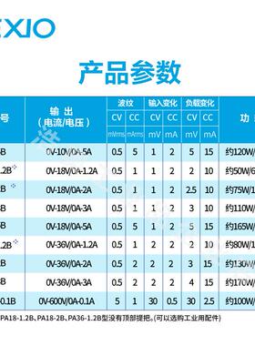 德士TEXIO数码显示小型直流电源10V/18V/36V/600V