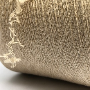 40D氨纶包覆弹力纱 本色亚麻棉混纺纱3070 亚麻棉弹力纱线 15s
