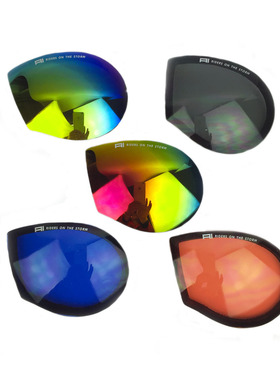 广州眼镜工厂直lens for Down jacket魔术贴羽绒服帽子装饰眼镜