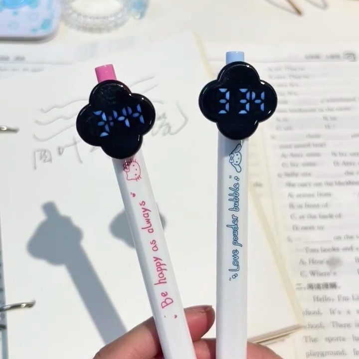 看时学习两不误迷你手表超小时间笔开学季学院风潮流时尚笔杆小表
