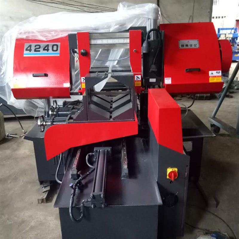 成捆钢管 钢筋切割数控GB4240金属带锯床 全自动送料钢管切割机