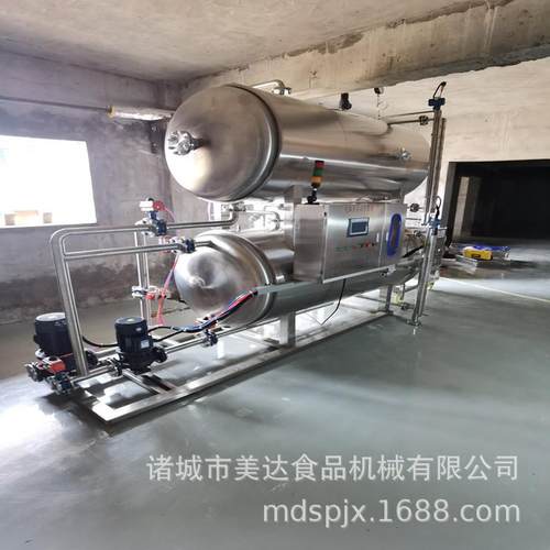 杀菌锅商用大型肉制品杀菌釜全自动牛肉干玉米水浴双层灭菌锅
