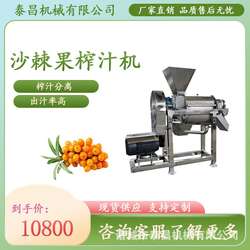 沙棘果破碎榨汁机沙棘果收汁机桔子去核打浆设备宝山苹果榨汁机