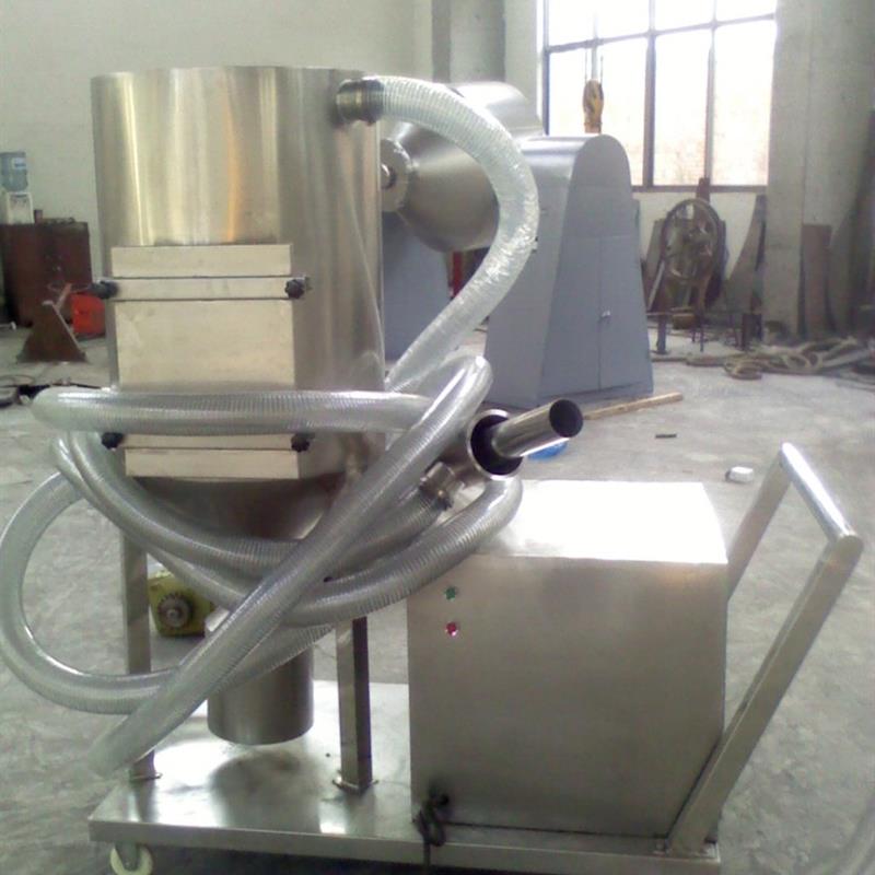 Powder vacuum conveyor, vacuum machine, vacuum powder feeder
