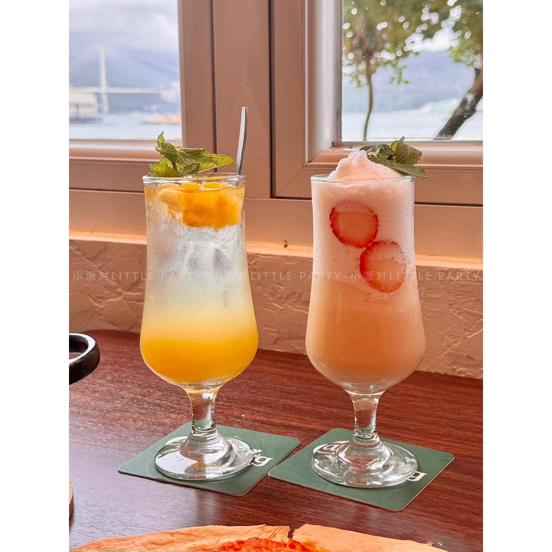 ins风简约果汁杯玻璃杯奶茶杯饮品杯饮料杯鸡尾酒杯果茶水杯子