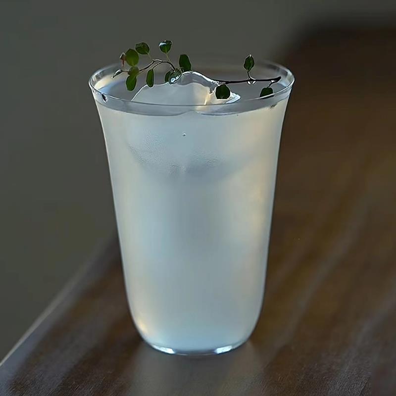 酒吧日式柯林杯冰咖啡杯拿铁杯功夫茶国风杯金汤力阔口鸡尾酒杯子