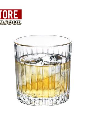 BARSOUL国际买五送一无铅玻璃古典风威士忌杯异形鸡尾酒杯